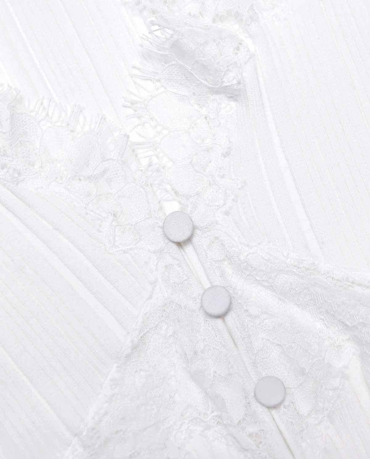 Biały top z koronką - Image #4