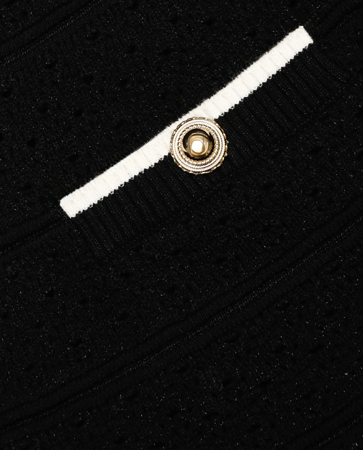 Czarna dzianinowa mini spódniczka - Image #4