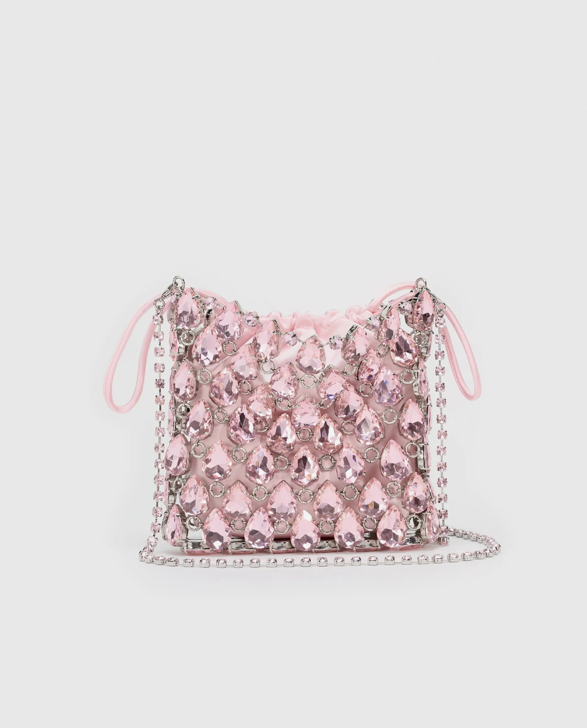 Różowa kryształowa mini torebka - Image #2