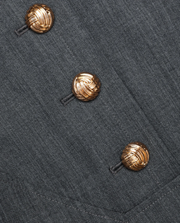 Szara plisowana sukienka midi - Image #4