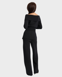 Grafitowe spodnie z ozdobnym pasem Velmere - Image #2