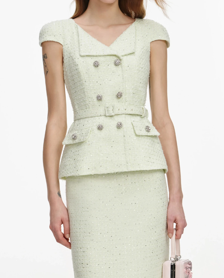 Limonkowa sukienka midi - Image #3