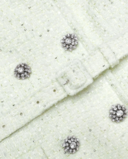 Limonkowa sukienka midi - Image #4