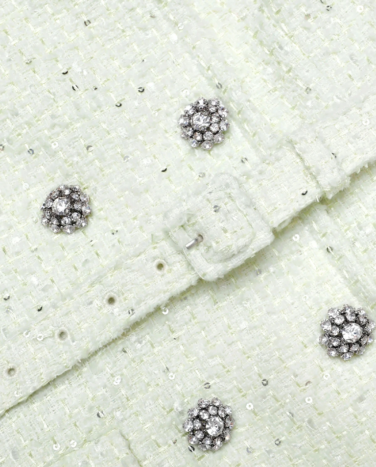 Limonkowa sukienka midi - Image #4