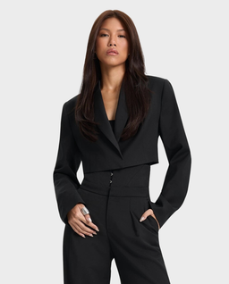 Czarna marynarka o krótkim kroju Umbra - Image #0