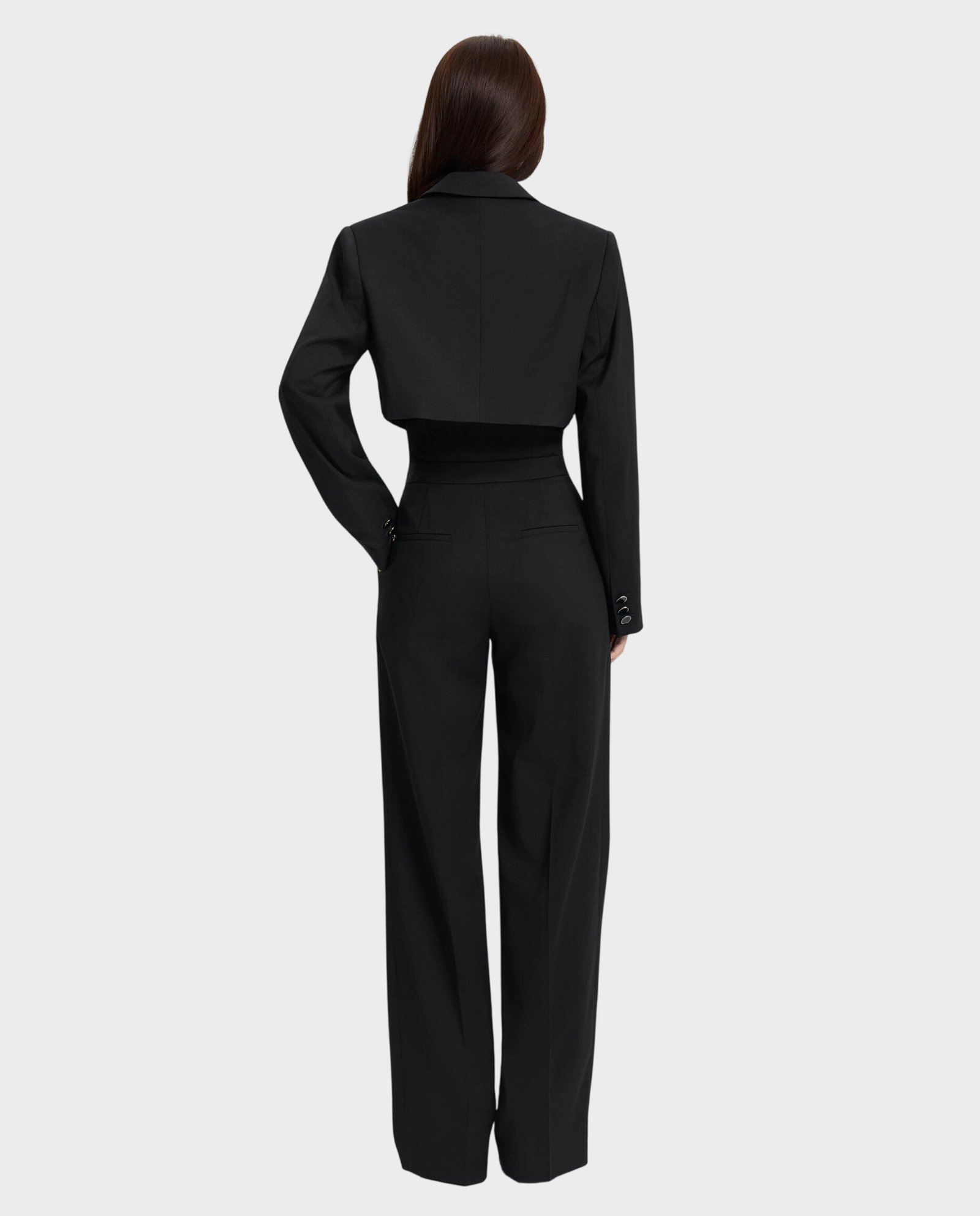 Czarna marynarka o krótkim kroju Umbra - Image #2