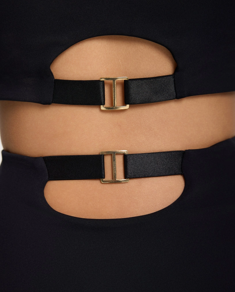 Krótki czarny top Noxelle - Image #4