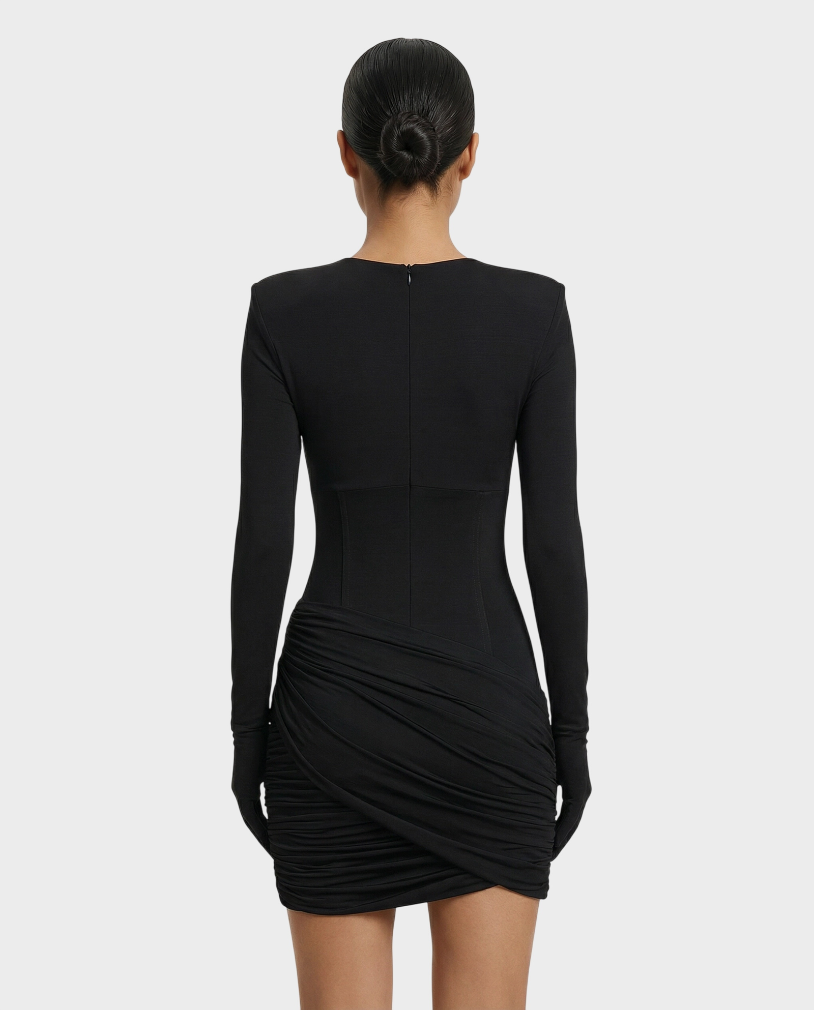 Mini sukienka z drapowaniem Muze - Image #3