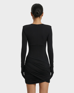 Mini sukienka z drapowaniem Muze - Image #3