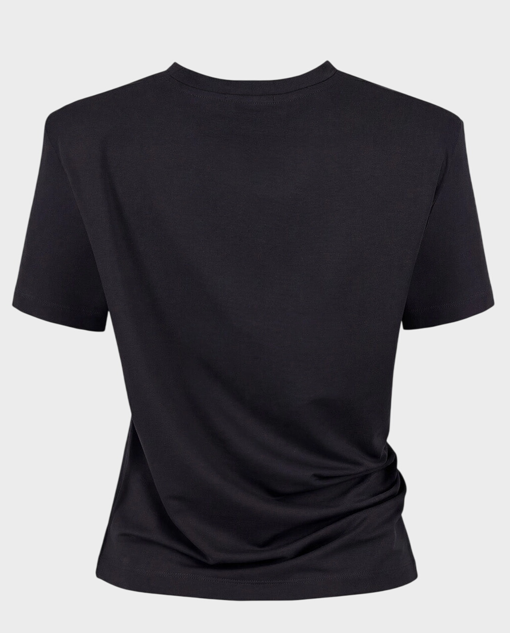 Czarny t-shirt z twistem Lune - Image #3