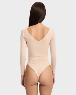 Beżowe body z twistem Linea - Image #2