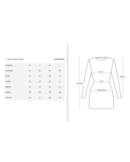 Granatowa dzianinowa sukienka mini z kokardą - Image #5