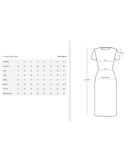 Błękitna sukienka midi z koronką - Image #5