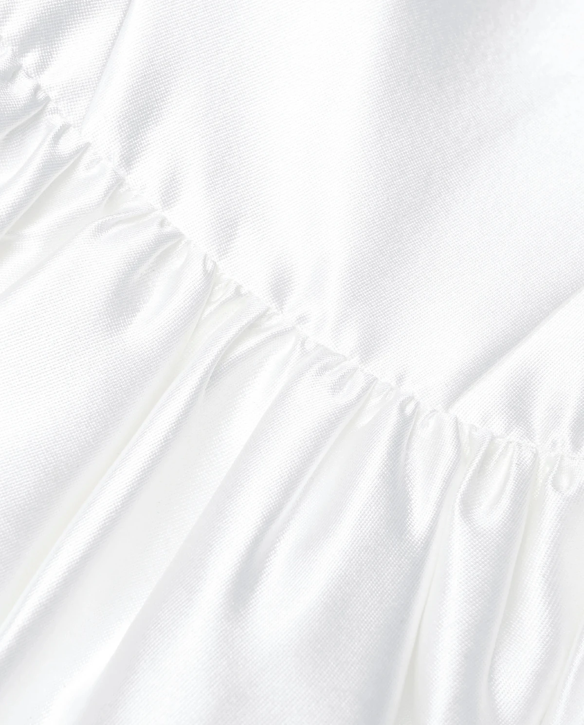 Biała sukienka midi bez ramiączek - Image #4