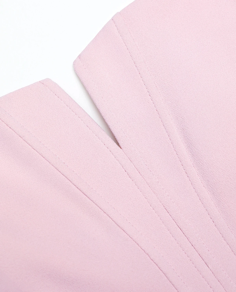 Różowa sukienka midi - Image #4