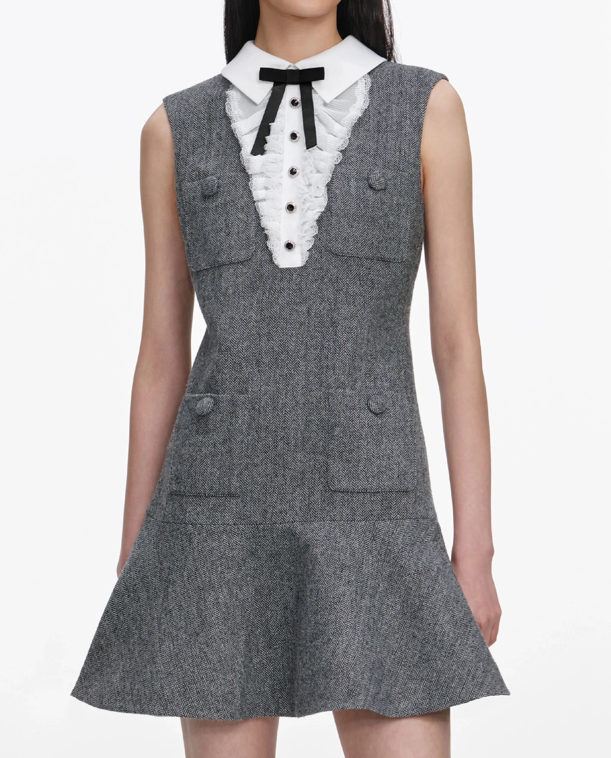 Szara sukienka mini - Image #3