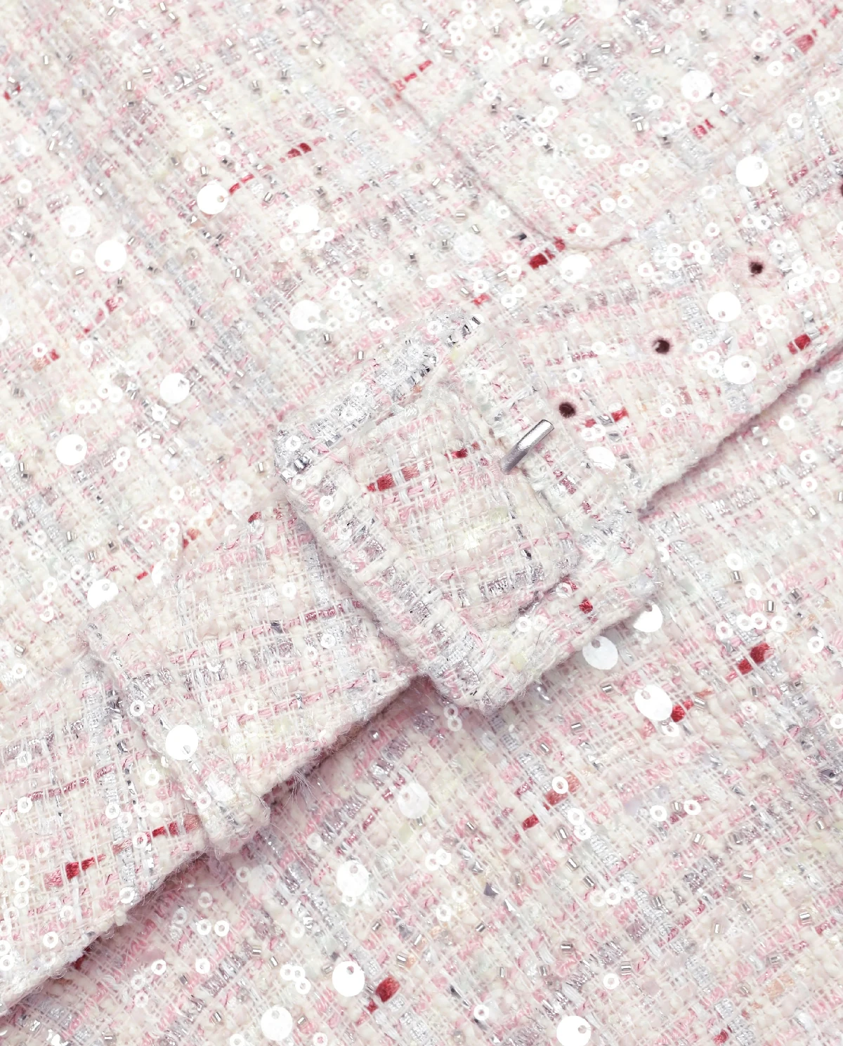 Różowa cekinowa sukienka mini - Image #4