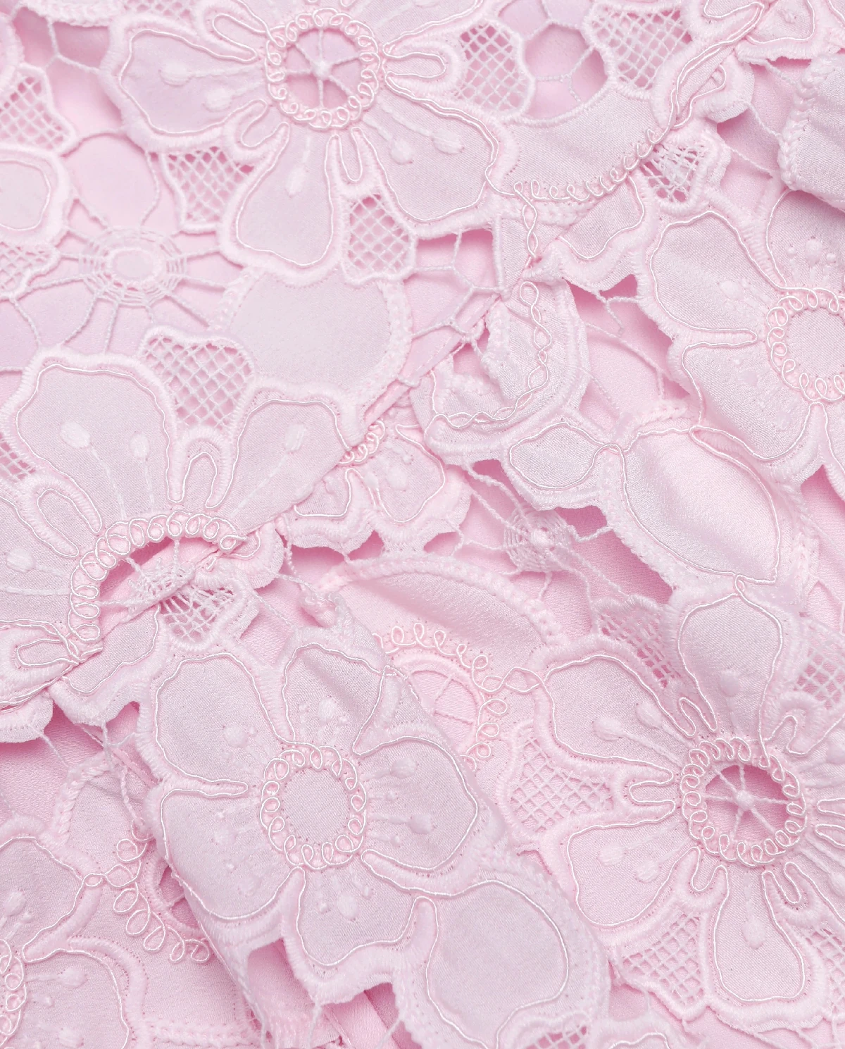 Różowa koronkowa sukienka mini - Image #4