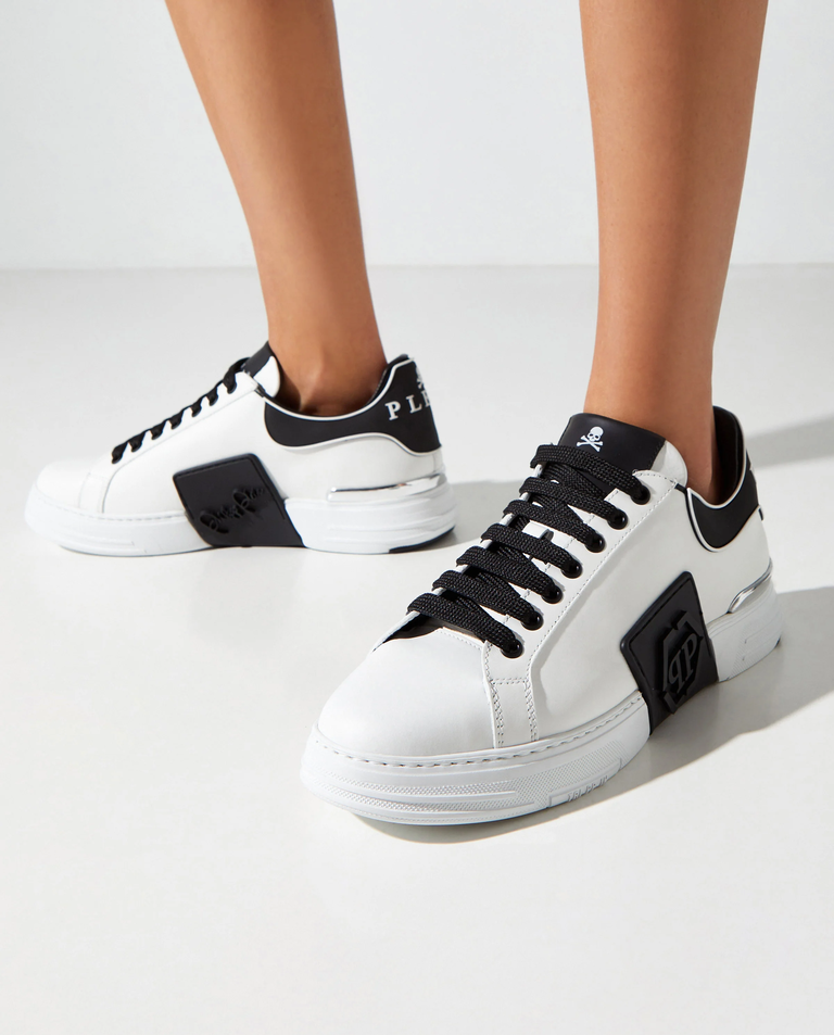 Biało-czarne sneakers Low-top Phantom Kick$