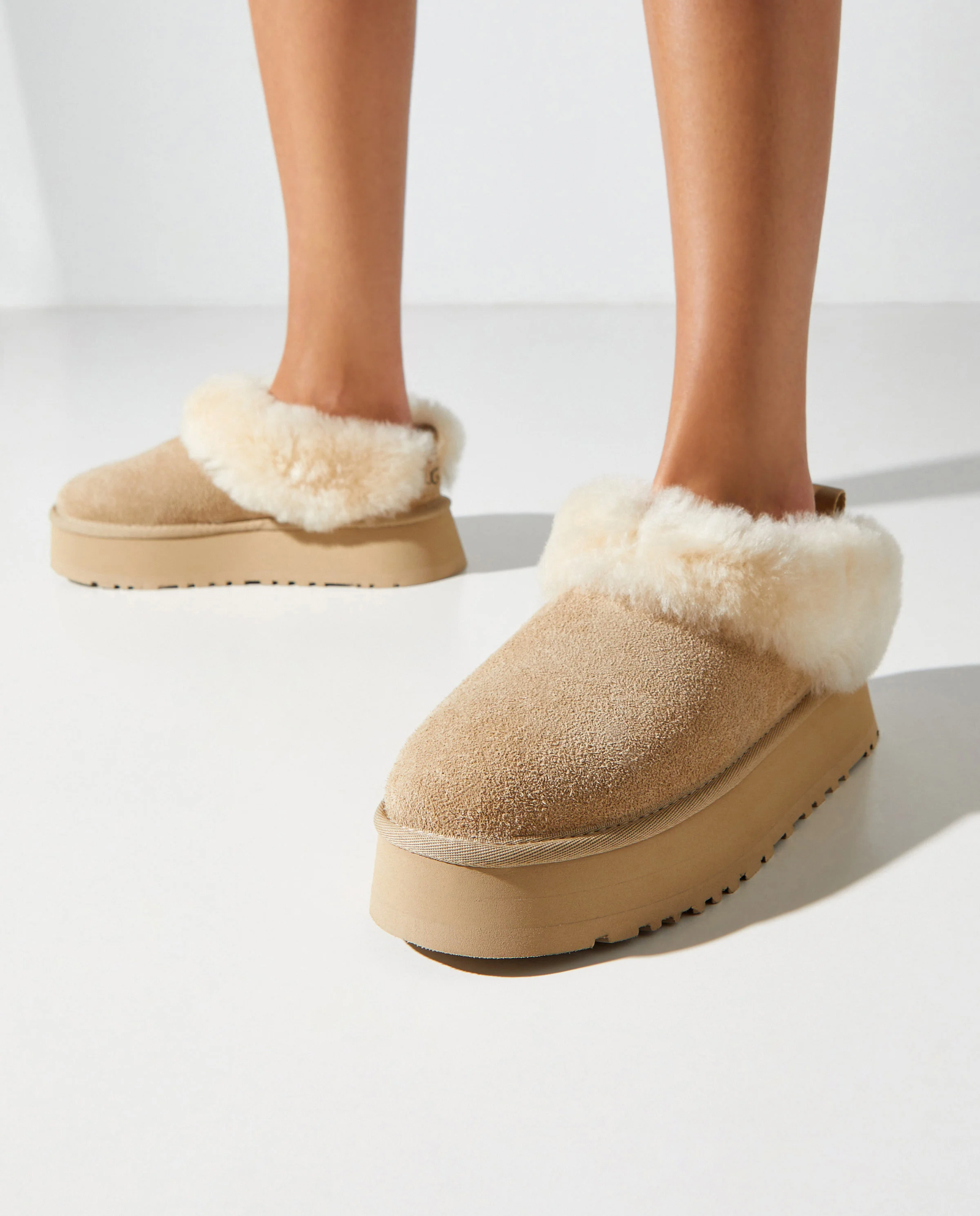 Beżowe śniegowce Tazzelle Slipper - Image #1