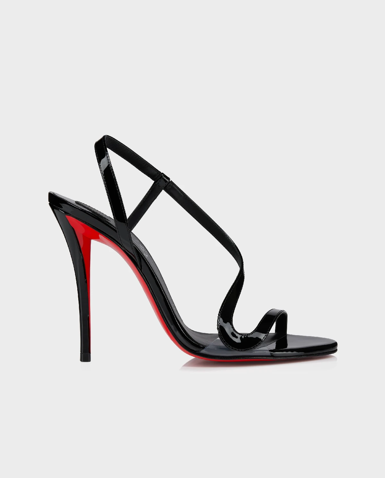 Czarne sandały na szpilce Rosa Z 100