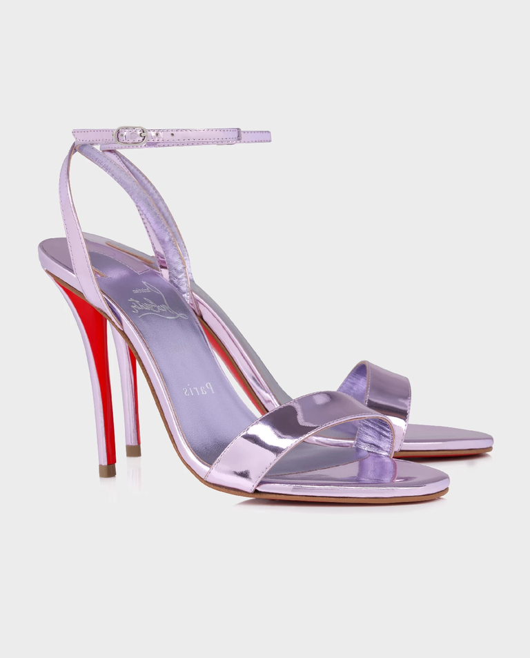 Fioletowe sandały na szpilce Miss Z 100
