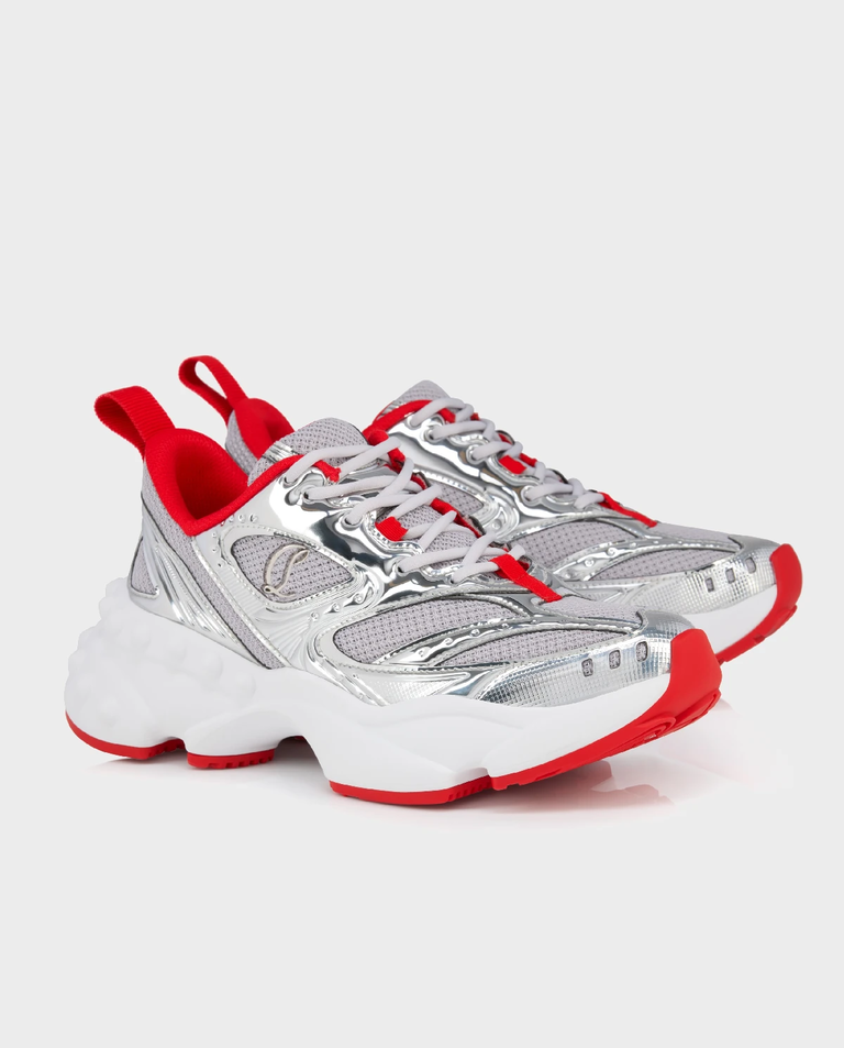 Srebrno-szare sneakersy So Flo