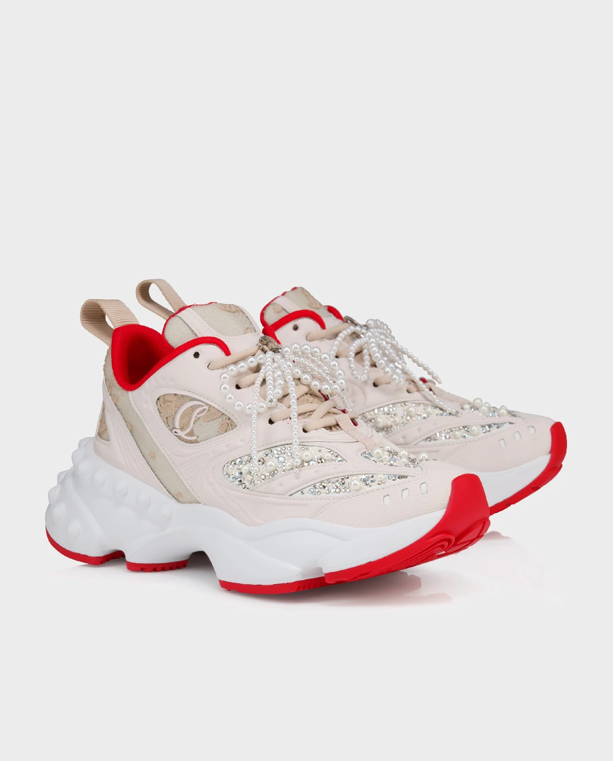 Pudroworóżowe sneakersy So Flo Perla - Image #1