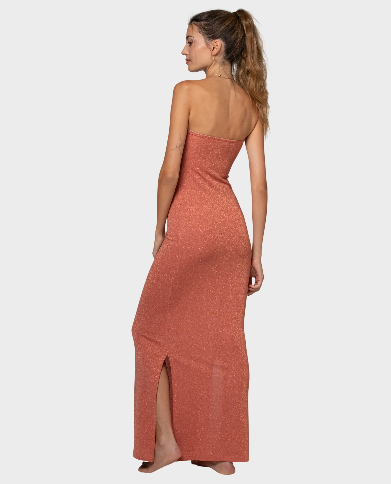 Błyszcząca maxi  sukienka Lana - Image #1