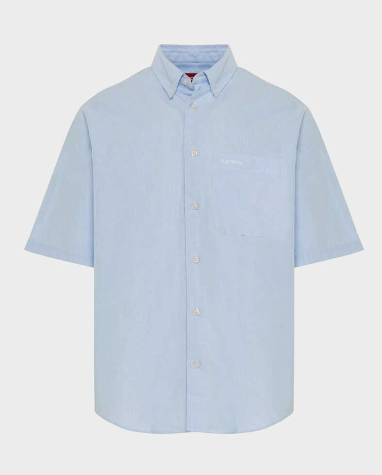 Błękitna koszula z krótkim rękawem - Image #0