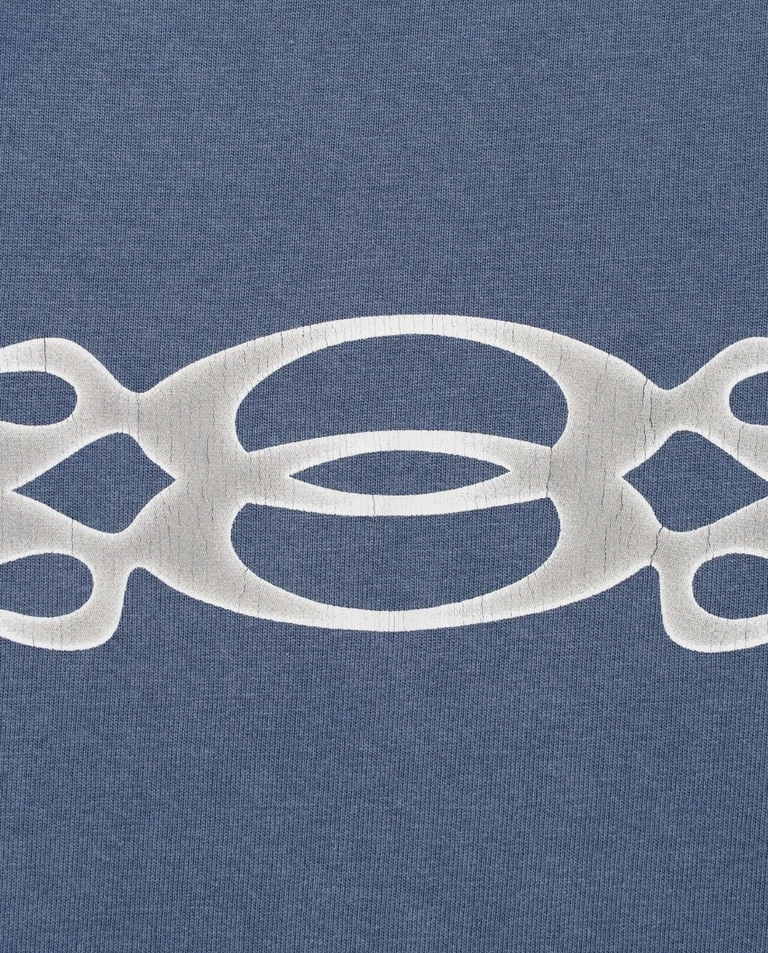 Niebieski t-shirt Balenciaga Unity Flame - Image #4