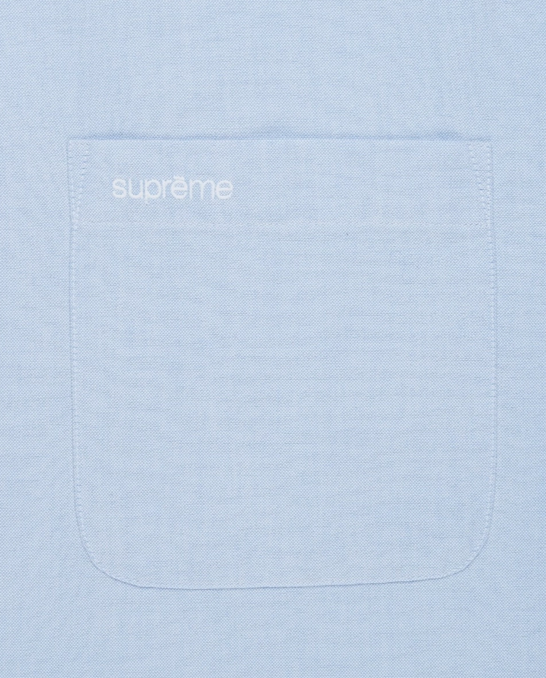 Błękitna koszula z krótkim rękawem