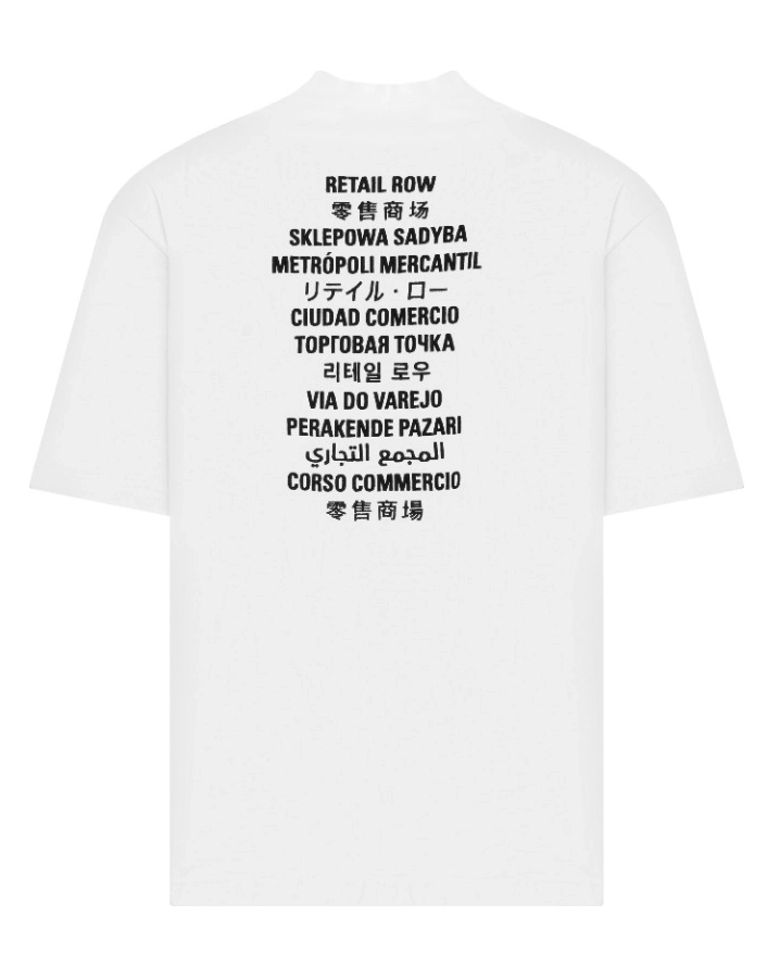 Biały t-shirt z kontrastowym logo