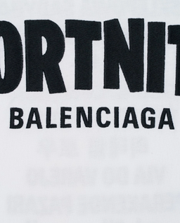 Biały t-shirt z kontrastowym logo - Image #2