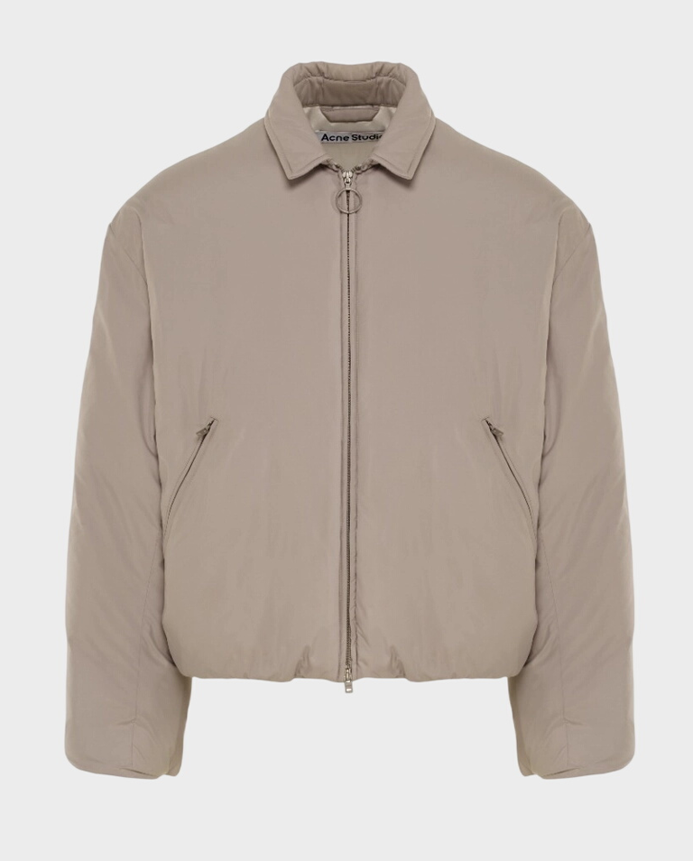 Beżowa kurtka puchowa