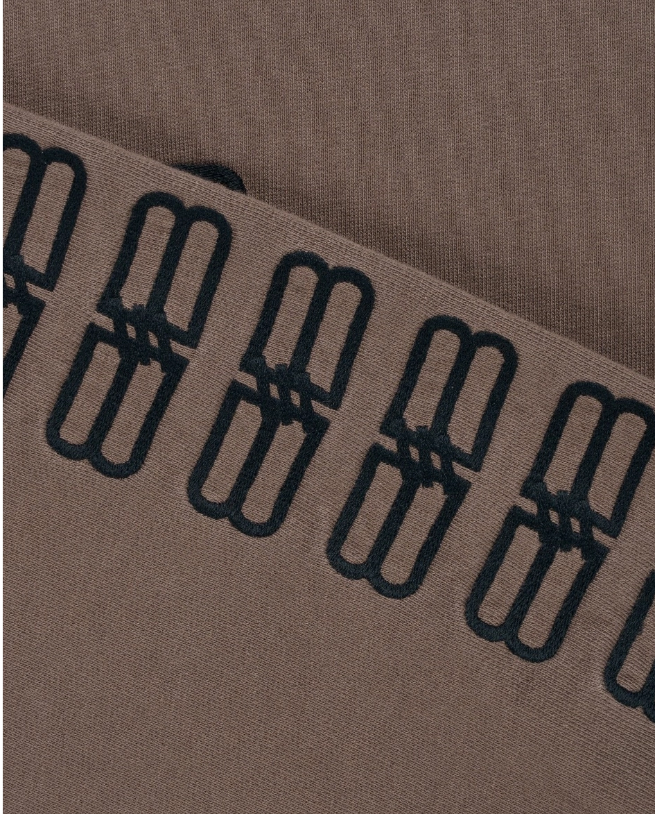 Brązowa bluza z haftowanym logo BB - Image #2