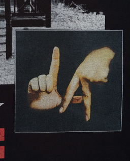 Czarny t-shirt z grafiką LA House - Image #2