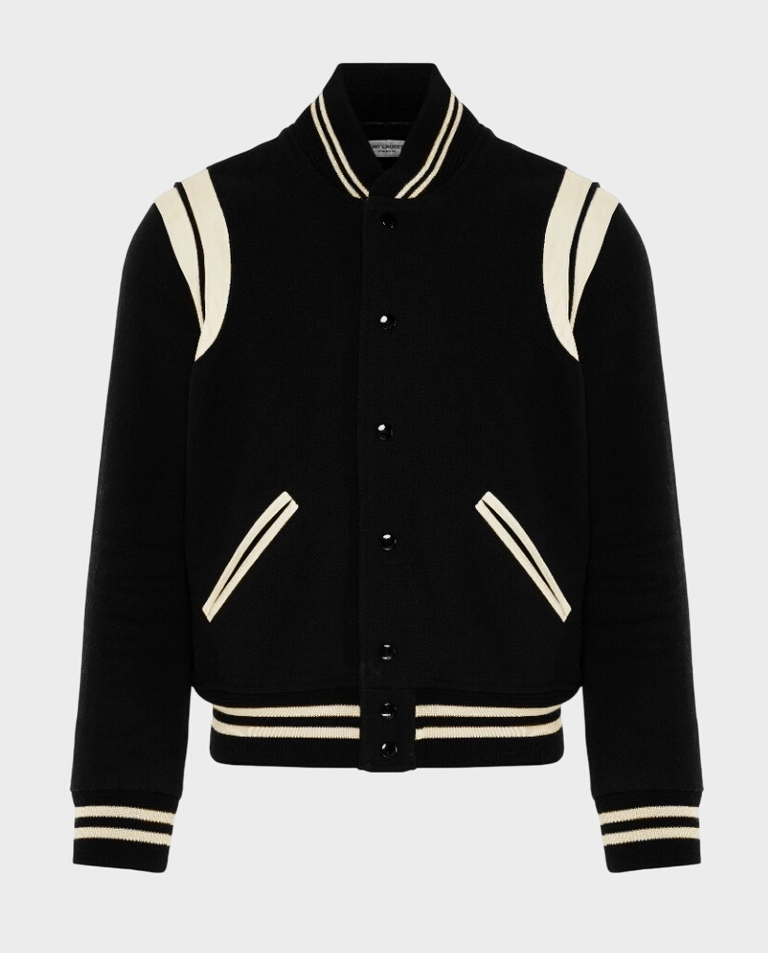 Czarna kurtka typu bomber