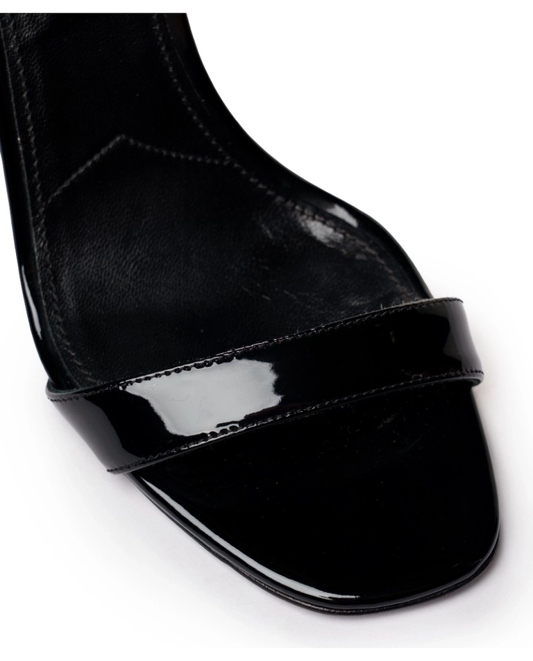 Czarne skórzane sandały Flame - Image #4