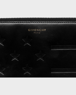 Czarna kopertówka z wytłoczoną amerykańską flagą - Image #2