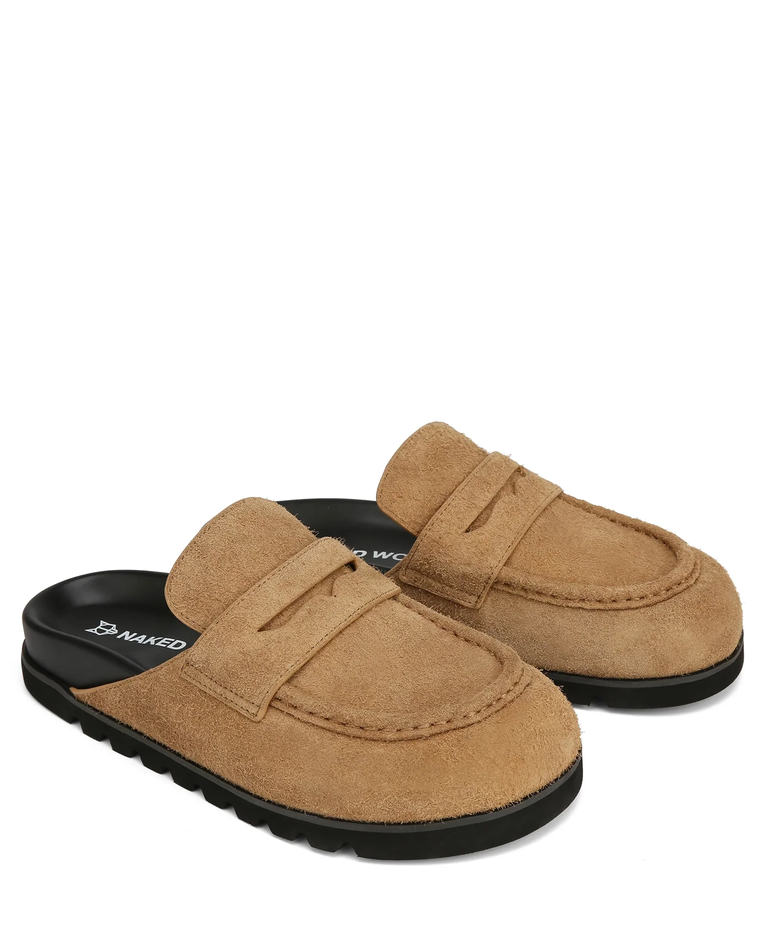 Zamszowe mule Cord Desert Suede