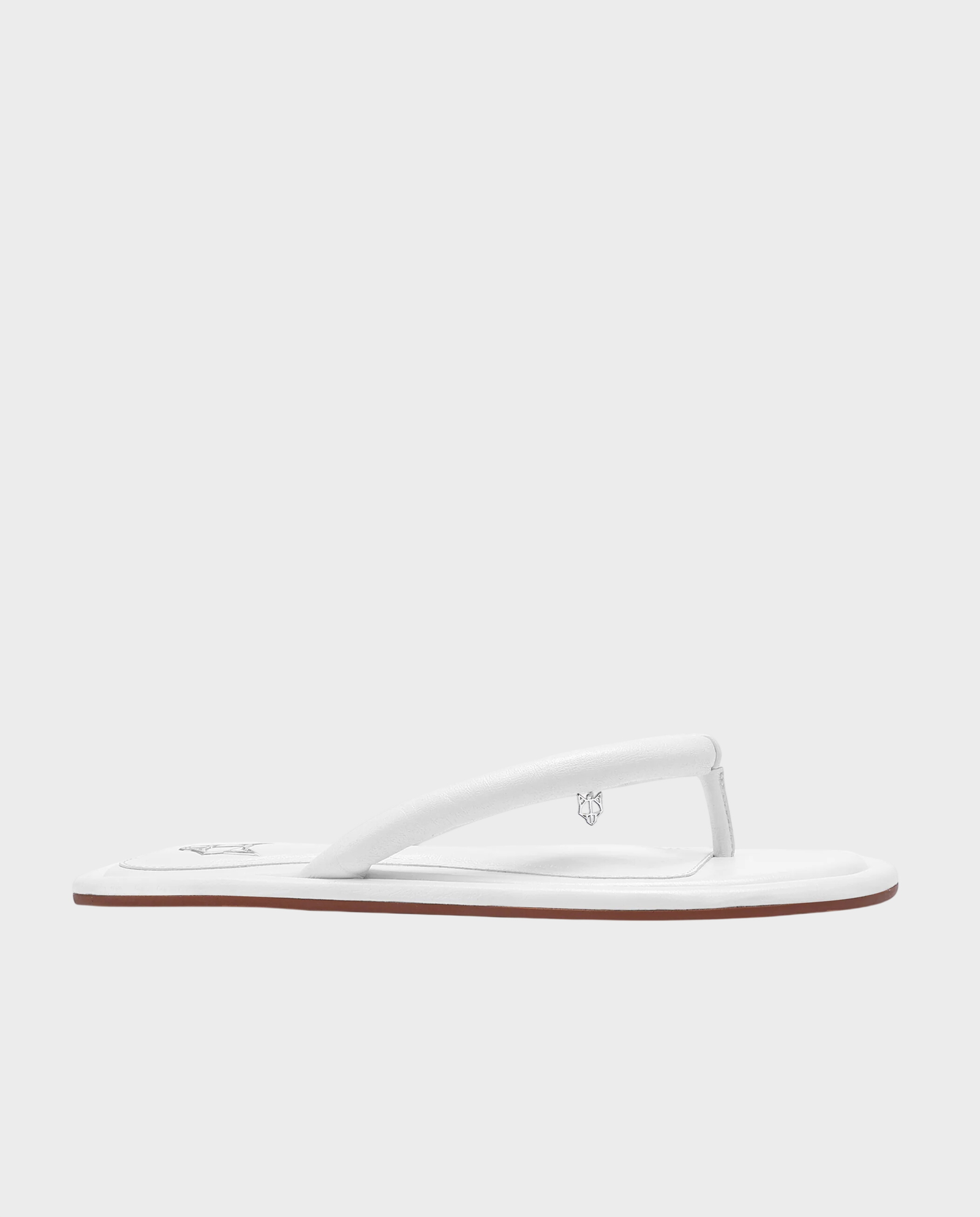 Białe skórzane japonki Grenada - Image #0