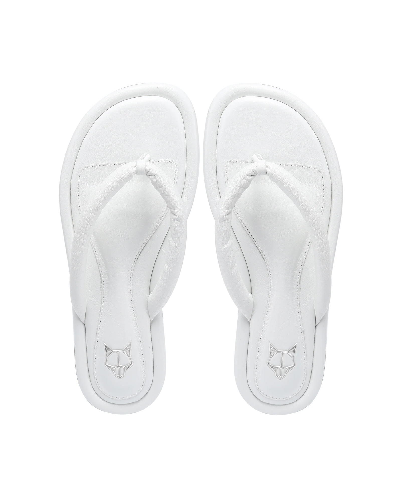 Białe skórzane japonki Grenada - Image #3