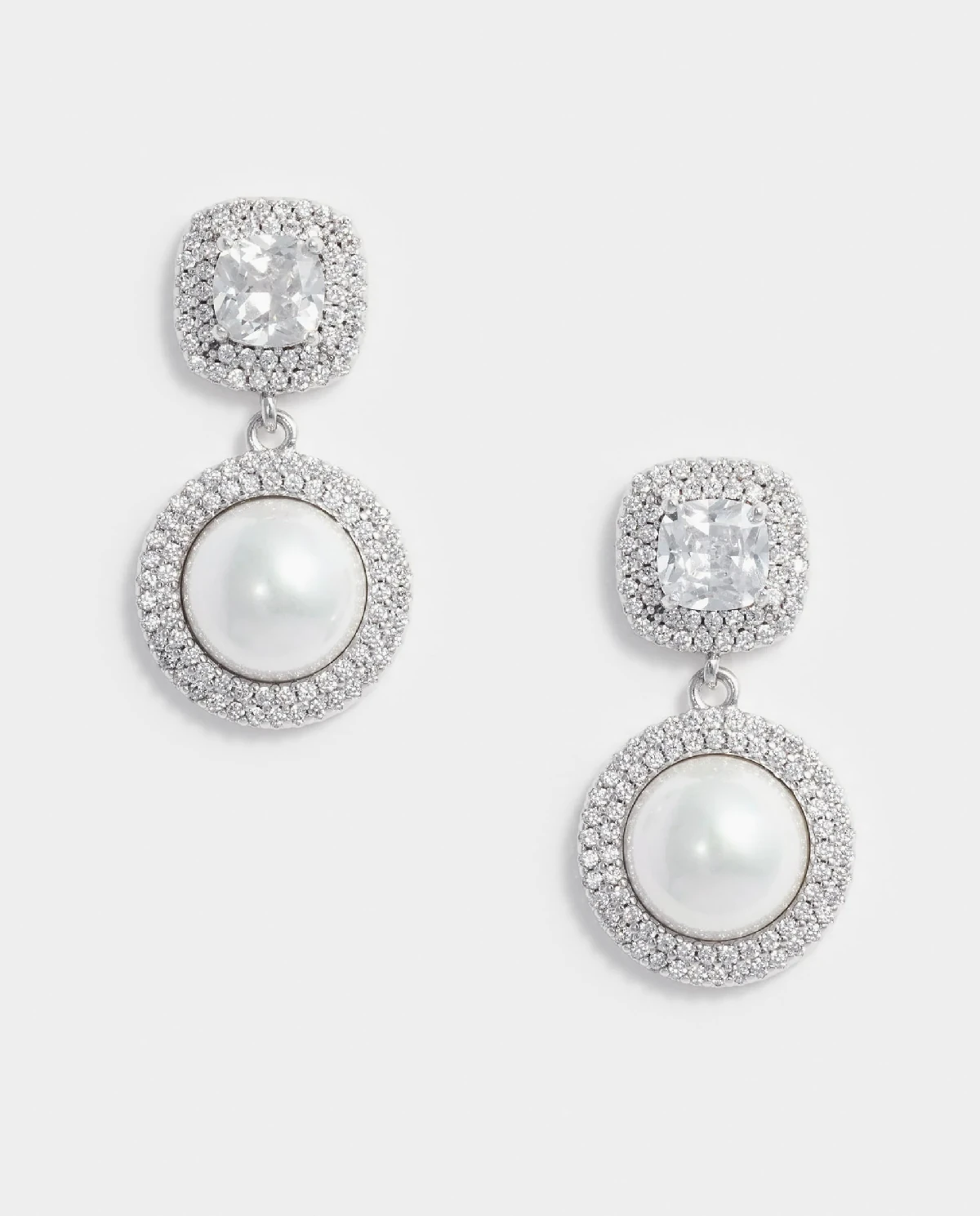 Wiszące kolczyki z kryształkami - Image #0