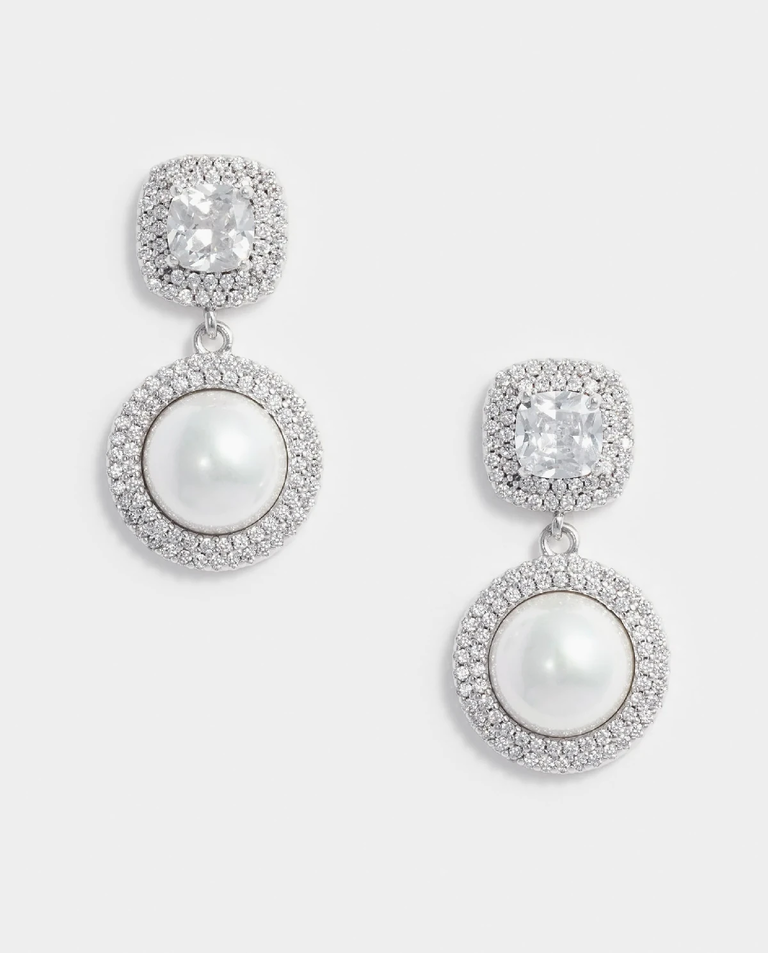 Wiszące kolczyki z kryształkami