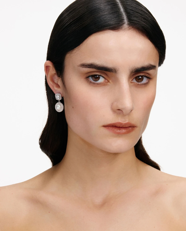 Wiszące kolczyki z kryształkami