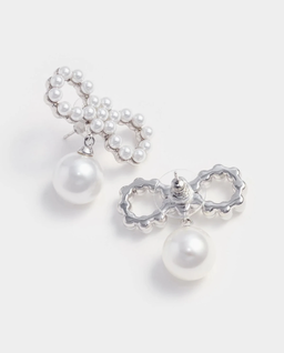 Kryształowe kolczyki kokardki - Image #3