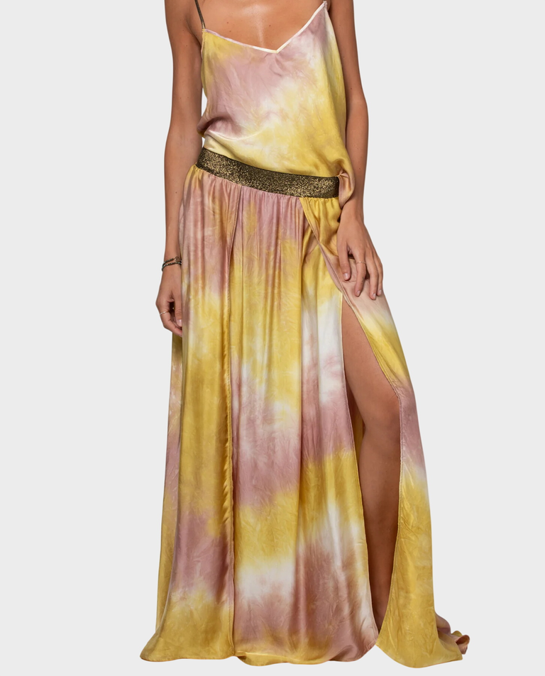 Maxi spódnica z printem Tosca