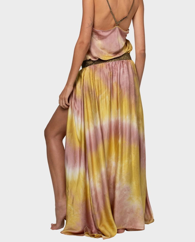 Maxi spódnica z printem Tosca