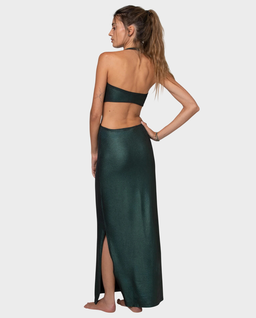 Długa szmaragdowa sukienka Mya - Image #1